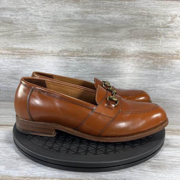 Footjoy Men’s Classic Brown Leather Slip On Horse Bit Loafers Size 8 EEE USA - Picture 3 of 9